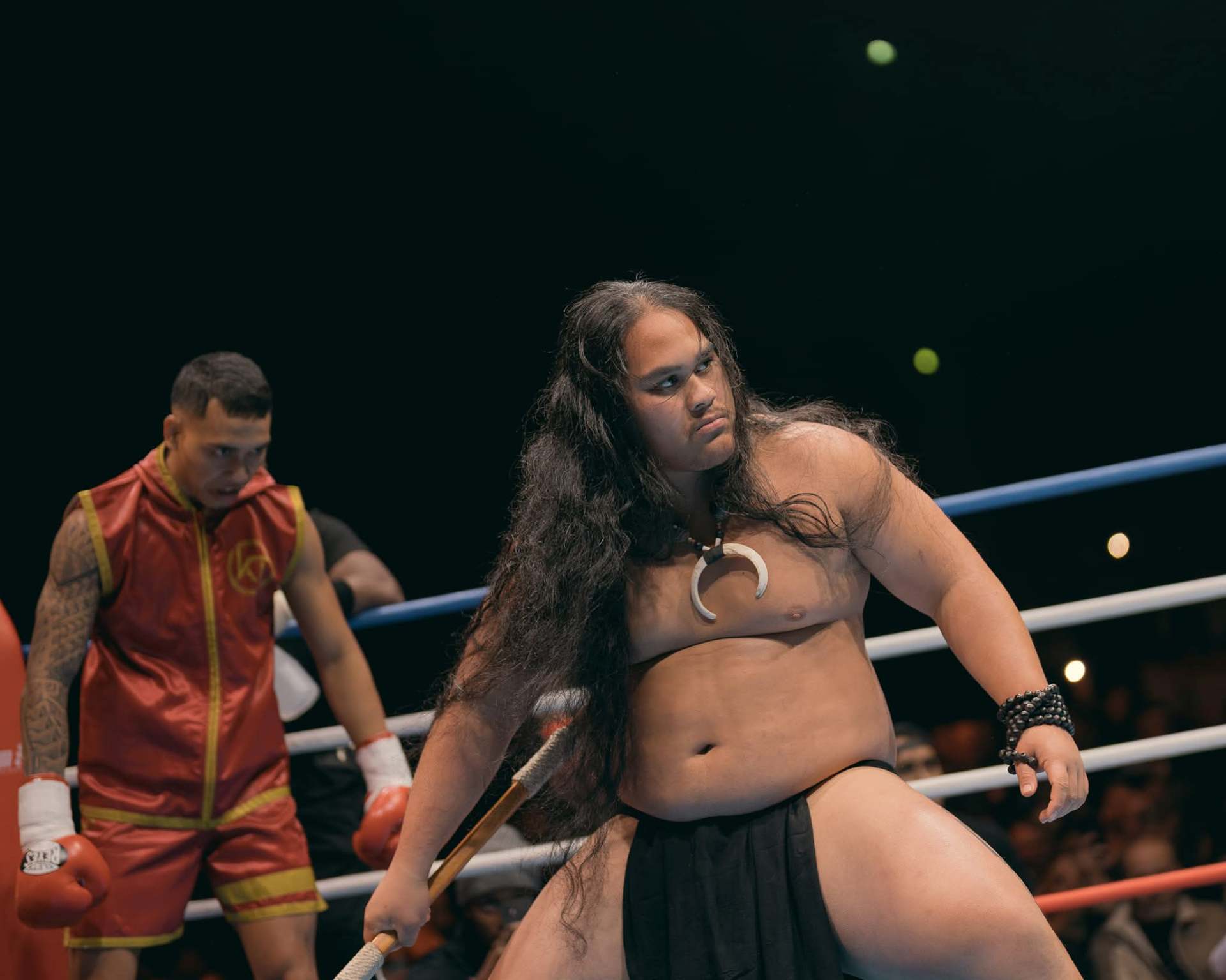 Guerrier Māori dans le ring